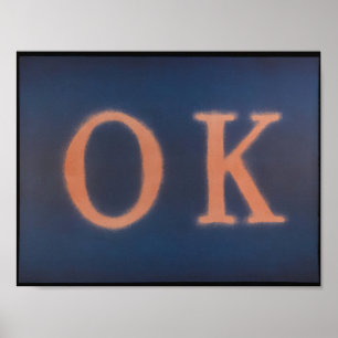 Poster Edward Ruscha - OK (Estado I) - 1990