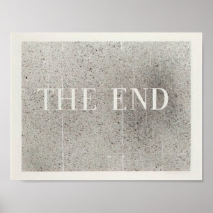 Poster Edward Ruscha - The End #60 - 2005
