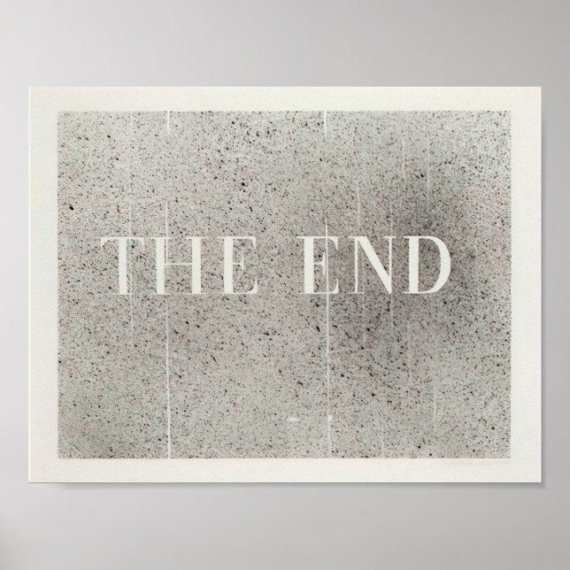 Poster Edward Ruscha - The End #60 - 2005 (Frente)