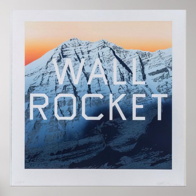 Poster Edward Ruscha - Wall Rocket - 2013 (Frente)