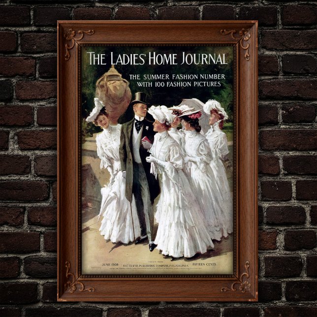 Poster Edwardian Ladies' Home Journal Magazine Cover (Criador carregado)