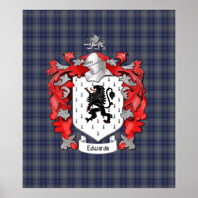 Poster Edwards Family Crest (Frente)