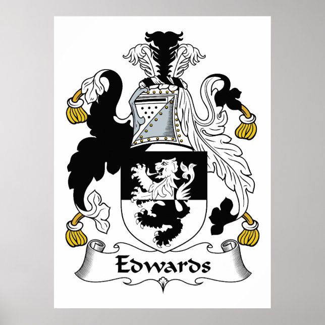 Pôster Edwards Family Crest (Frente)