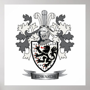 Pôster Edwards Family Crest Casaco de Armas
