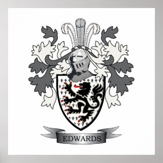 Pôster Edwards Family Crest Casaco de Armas