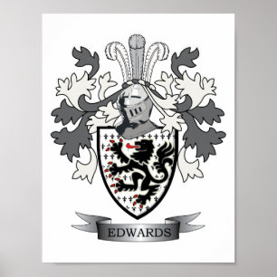 Pôster Edwards Family Crest Casaco de Armas