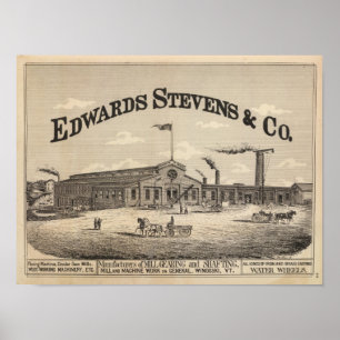Poster Edwards Stevens and Co manufacturers in Winooski