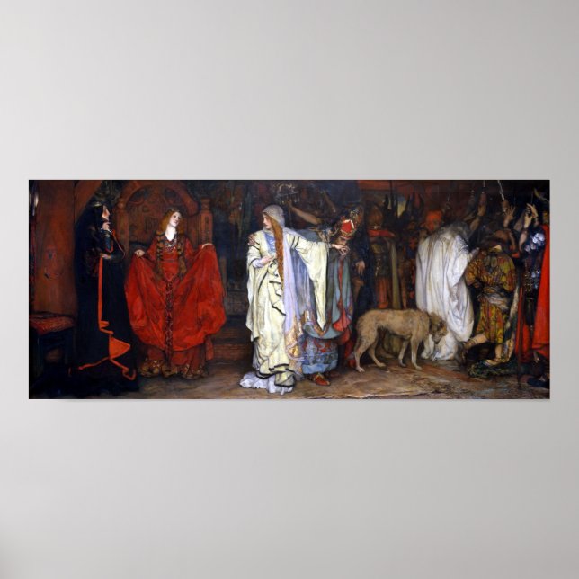 Poster Edwin Austin Abbey King Lear, Ato I, Cena I (Frente)