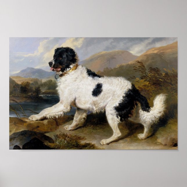 Poster Edwin Henry Landseer | Leão — Um Cachorro Da Terra (Frente)