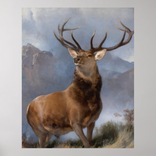 Poster Edwin Landseer  Monarca do Glen
