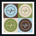 Poster EEG de pop Art<br><div class="desc">EEG de pop Art. Adquira este design divertido com seu passatempo,  ocupação ou obsessão em t-shirts,  adesivos e muito mais. Eles também fazem presentes de excelente!</div>