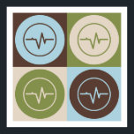 Poster EEG de pop Art<br><div class="desc">EEG de pop Art. Adquira este design divertido com seu passatempo,  ocupação ou obsessão em t-shirts,  adesivos e muito mais. Eles também fazem presentes de excelente!</div>