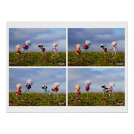 Pôster Een fubby Stripverhaal over de liefde.