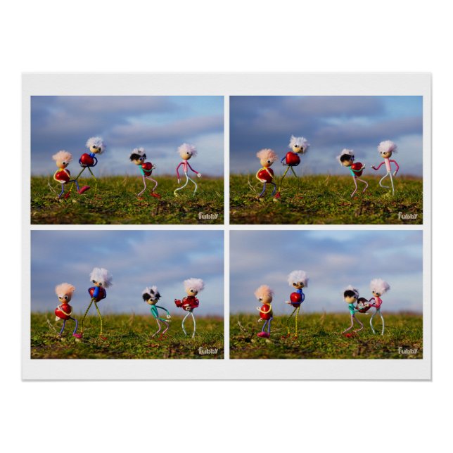 Pôster Een fubby Stripverhaal over de liefde. (Frente)