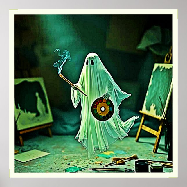 Poster Eerie Masterícula de artista fantasma (Frente)