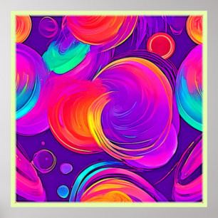 Poster Eetal Neon: Sonhos Abstrato