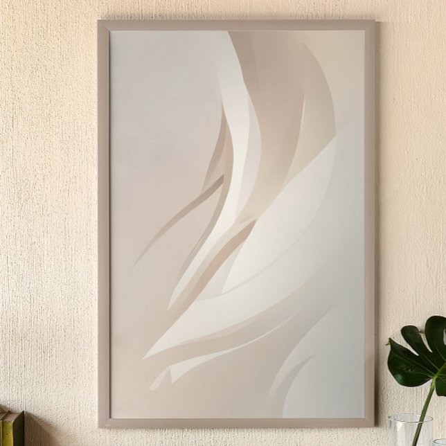 Poster Eethal Abstrato Art Beige (Criador carregado)