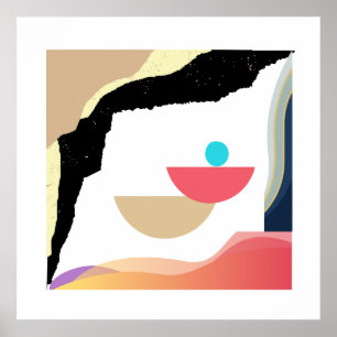 Poster "Eethal Boho Vibes: Um Design estético Eterno"