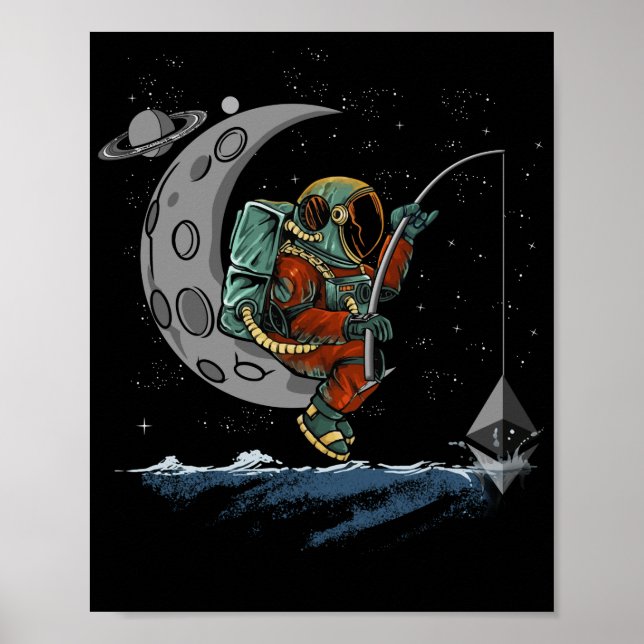 Poster Eethum Fish Crypto Bullrun ETH Token Rich (Frente)