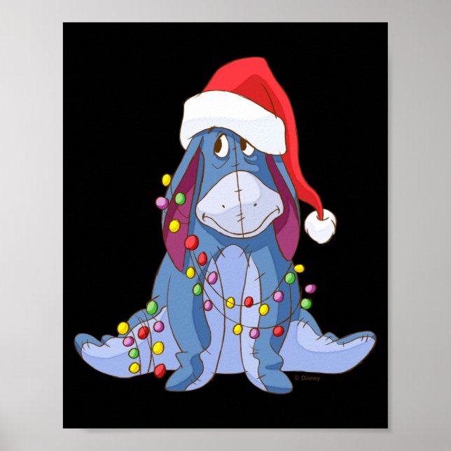 Poster Eeyore Santa Claus  (Frente)
