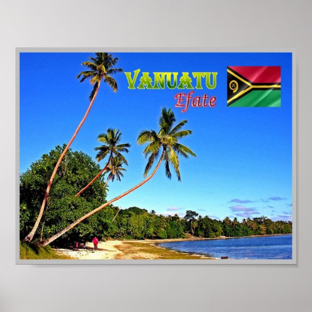 Poster Efate - Erakor Beach - Vanuatu - (Frente)