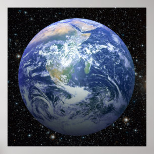 Poster Efeito 3D - Terra Entre Estrelas