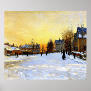 Poster Efeito da Neve - A rua na Argentina num inverno
