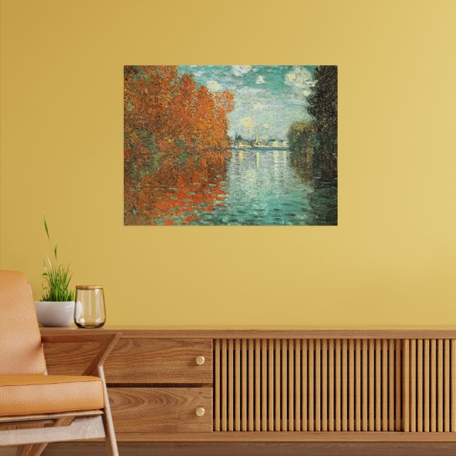Poster Efeito de Outono em Argenteuil por Monet, (Sala de Estar 2)
