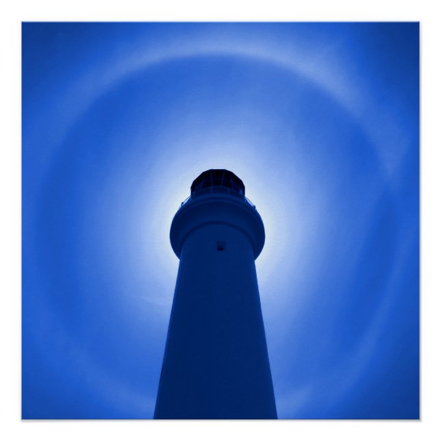 Pôster Efeito do farol - Azul (Frente)