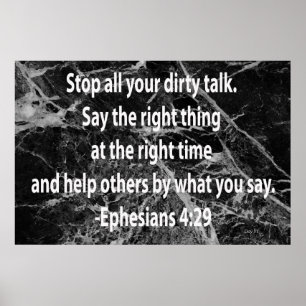 Pôster Efesianos 4:29