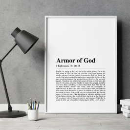 Poster Éfesianos 6:10-18 Armadura de Deus