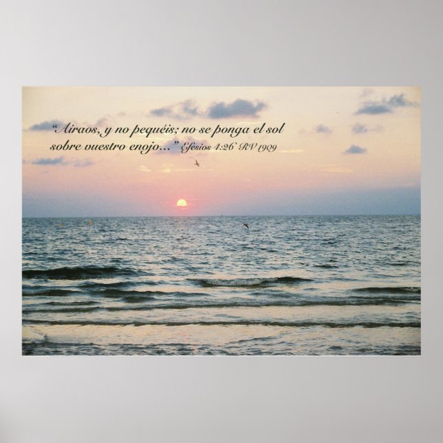 Pôster Efesios 4:26 (Frente)