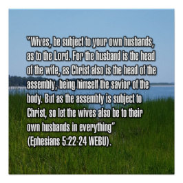 Pôster Efésios 5:22-24 WEBU