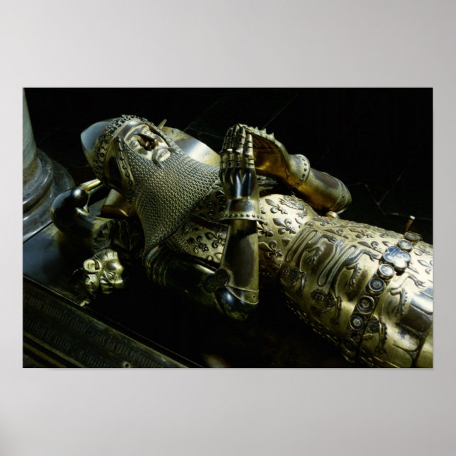 Pôster Effigy de Edward o Príncipe Negro, 1376 (Frente)