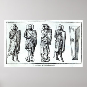 Pôster Efígies dos cavaleiros Templars