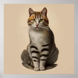 Poster Egeu - Retrato Gato