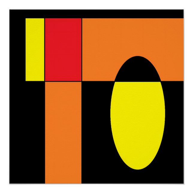 Pôster Egg Invader II - Ken Gage Abstrato Art (Frente)