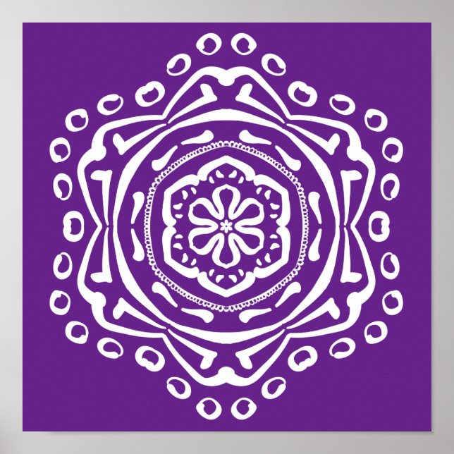 Poster EggPlant Mandala (Frente)