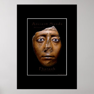 Poster egípcio da arte da cara do faraó