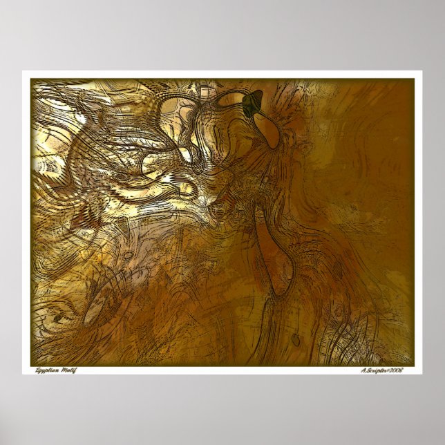 Pôster Egípcio Motif (Frente)