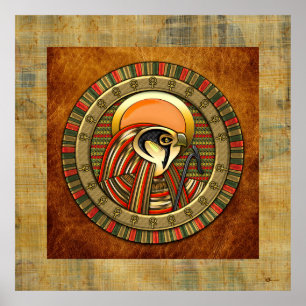 Pôster Egípcio Sun God Ra