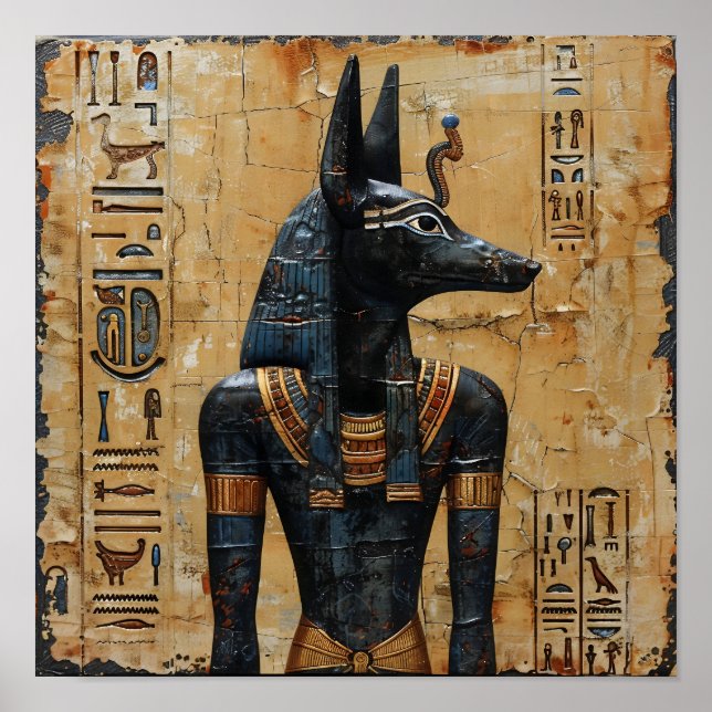 Poster Egípcios Anubis (Frente)