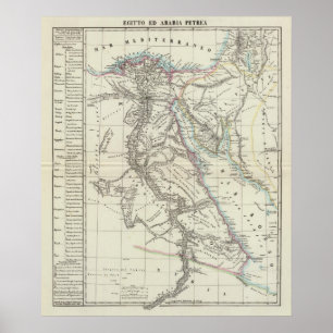 Pôster Egipto e Arábia Saudita