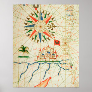 Poster Egipto, o rio Nile e Cairo