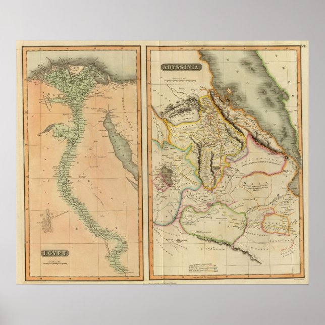 Pôster Egito, Abissínia (Frente)