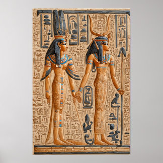 Poster Egito Antigo, Rainha Faraônica Hatshepsut ||