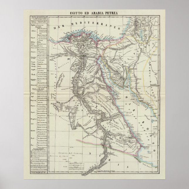 Pôster Egito e Arábia Saudita (Frente)