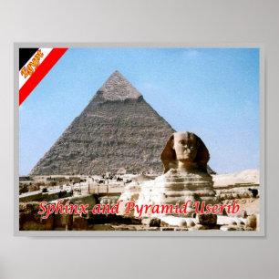Poster Egito - Mar Vermelho - Esfinge Excelente -