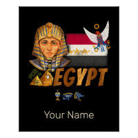 Egito Vintage Pharaoh Flag E Pirâmides Souvenir