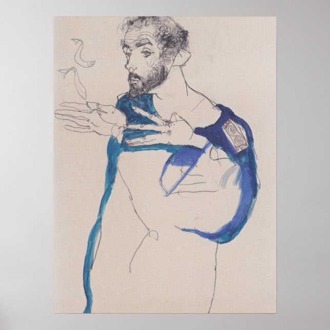 Pôster Egon Schiele (Frente)